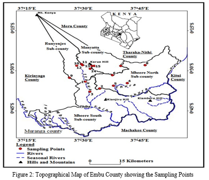 article IJEAP : Levels Of Natural Radionuclides in Khat (Catha Edulis) Leaves and Soils in Selected Areas In Embu County, Kenya